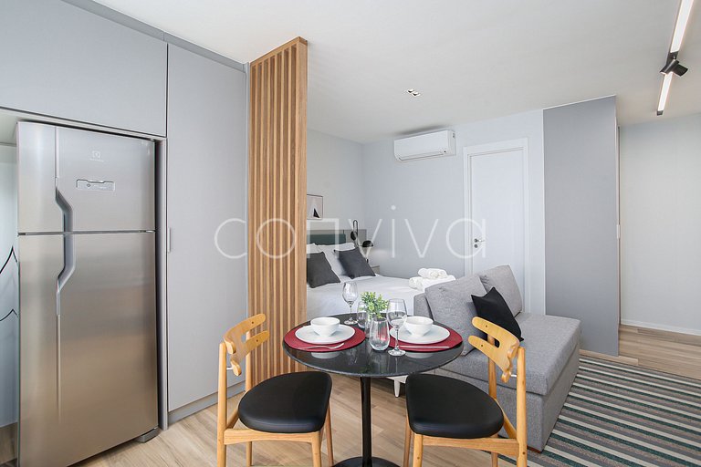 DSG0911 Apt no Itaim | Piscina, lava & seca e wifi