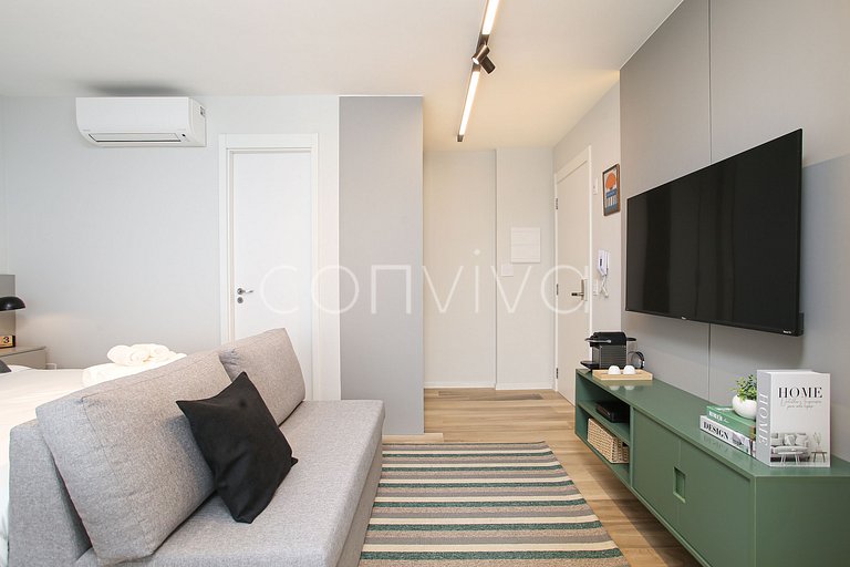 DSG0911 Apt no Itaim | Piscina, lava & seca e wifi