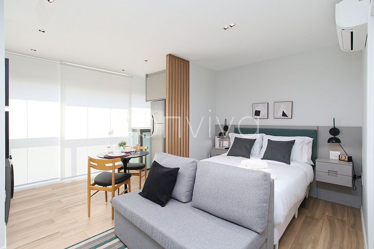 DSG0911 Apt no Itaim | Piscina, lava & seca e wifi