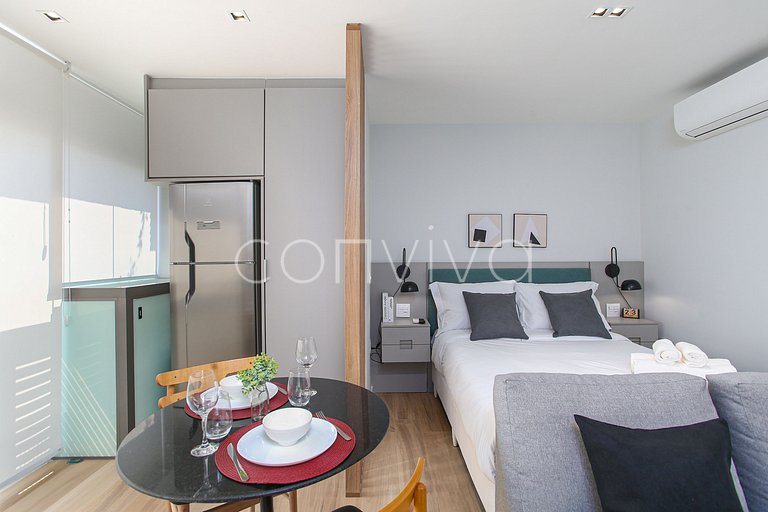 DSG0911 Apt no Itaim | Piscina, lava & seca e wifi