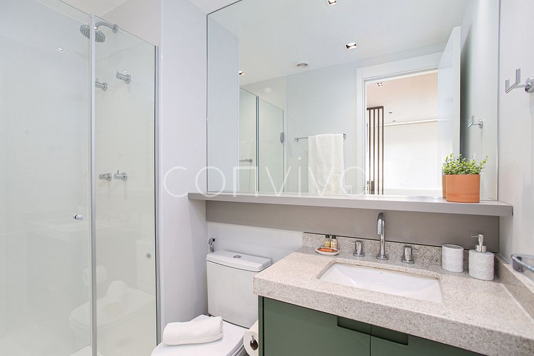 DSG0911 Apt no Itaim | Piscina, lava & seca e wifi