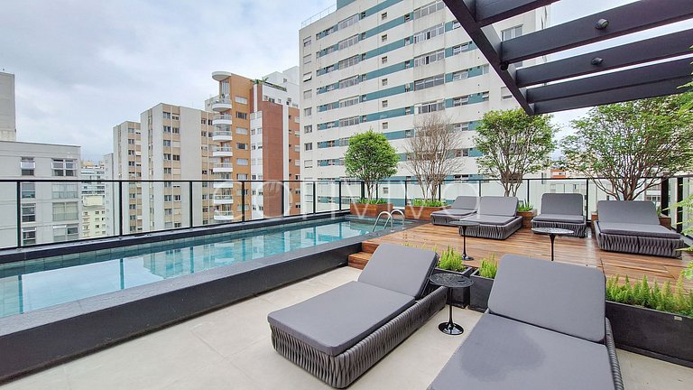 HIT033 Studio no Itaim Bibi próx ao Ibirapuera