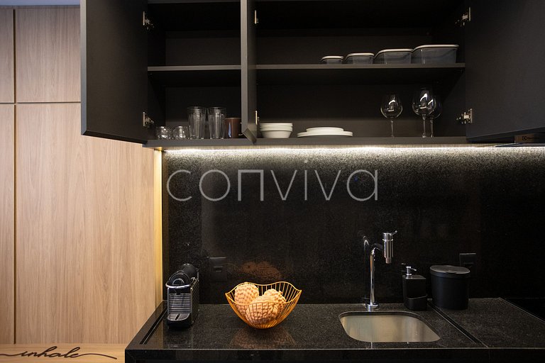 HIT041 Amazing studio in the heart of Itaim Bibi