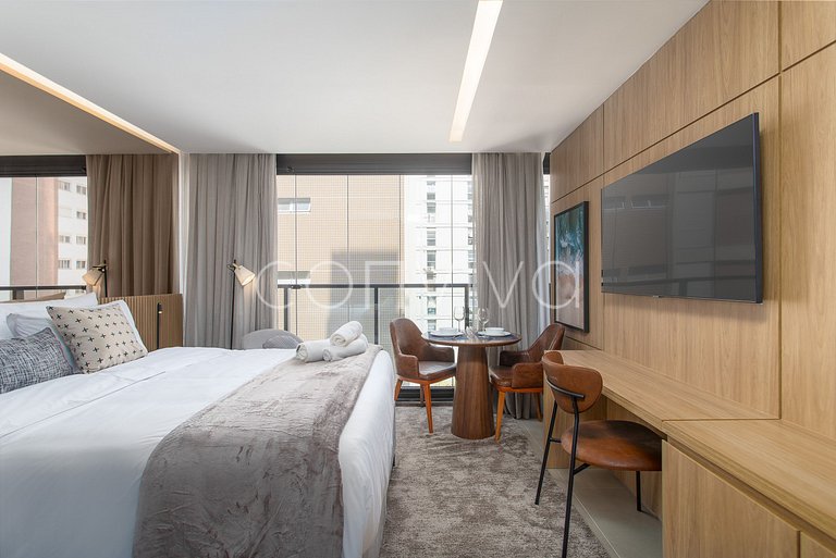 HIT041 Amazing studio in the heart of Itaim Bibi