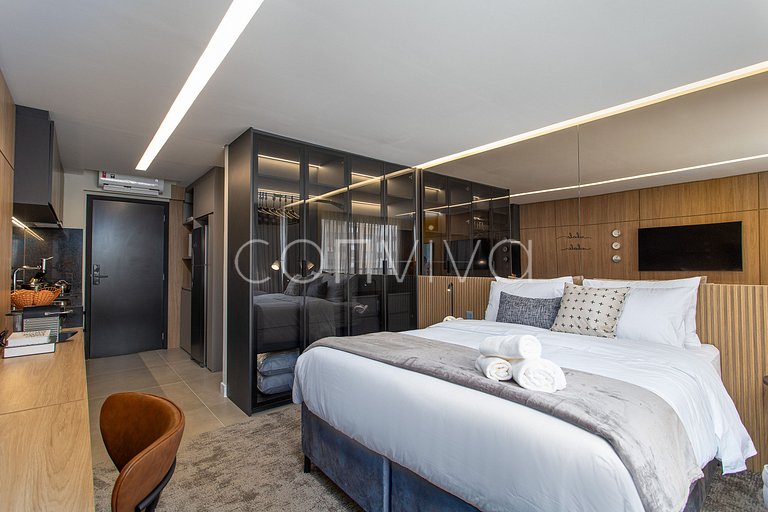 HIT041 Amazing studio in the heart of Itaim Bibi