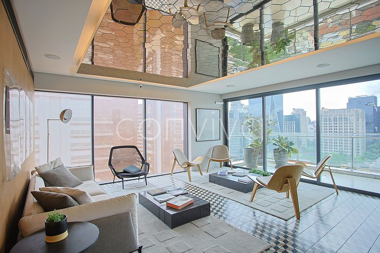 FI204 Studio deslumbrante no Forma Itaim