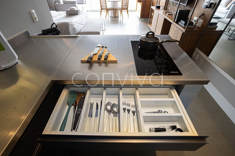 FI143 Forma Itaim: Studio premium c/ vista livre