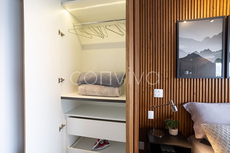 FI143 Forma Itaim: Studio premium c/ vista livre