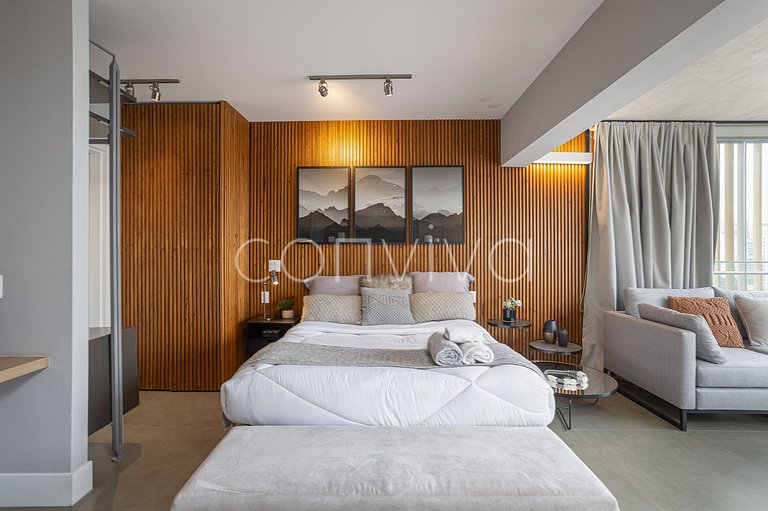 FI143 Forma Itaim: Studio premium c/ vista livre