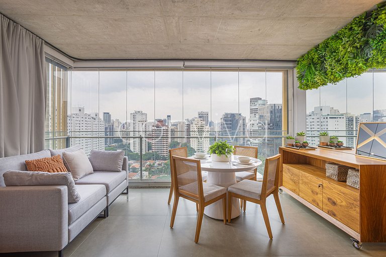 FI143 Forma Itaim: Studio premium c/ vista livre