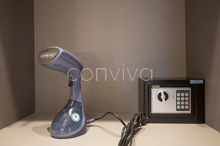 HOE1201 Apt c/ adega e vista livre na Vila Olímpia