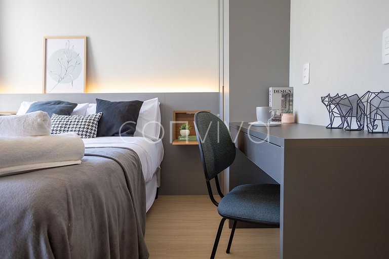 NOP609 Studio c/ varanda prox. ao Allianz Park