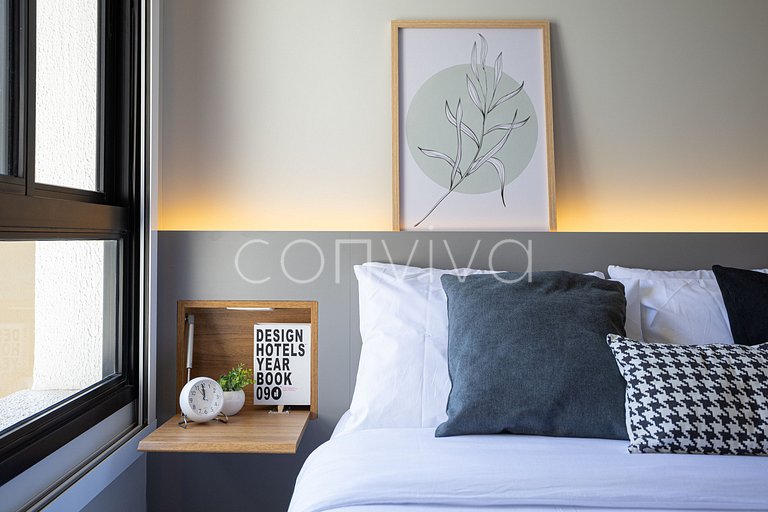 NOP609 Studio c/ varanda prox. ao Allianz Park