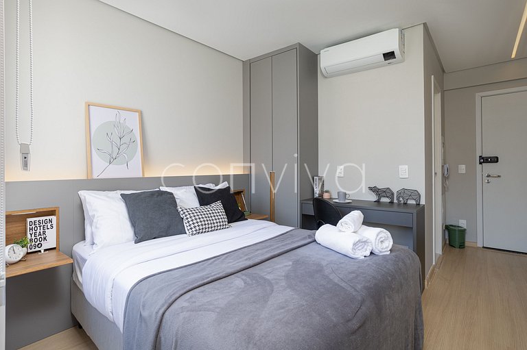 NOP609 Studio c/ varanda prox. ao Allianz Park