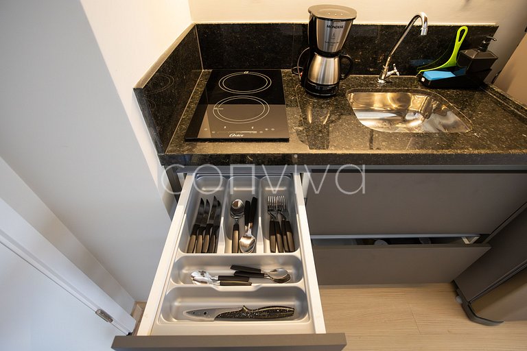 NOP609 Studio c/ varanda prox. ao Allianz Park