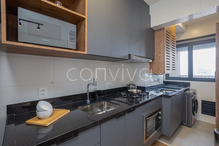 FEP184 Vista incrível 18º andar | Pinheiros | 48m²