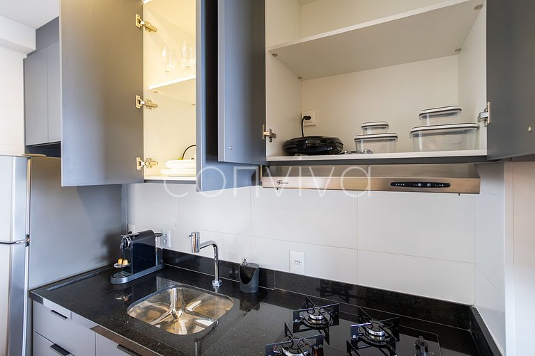 FEP184 Vista incrível 18º andar | Pinheiros | 48m²