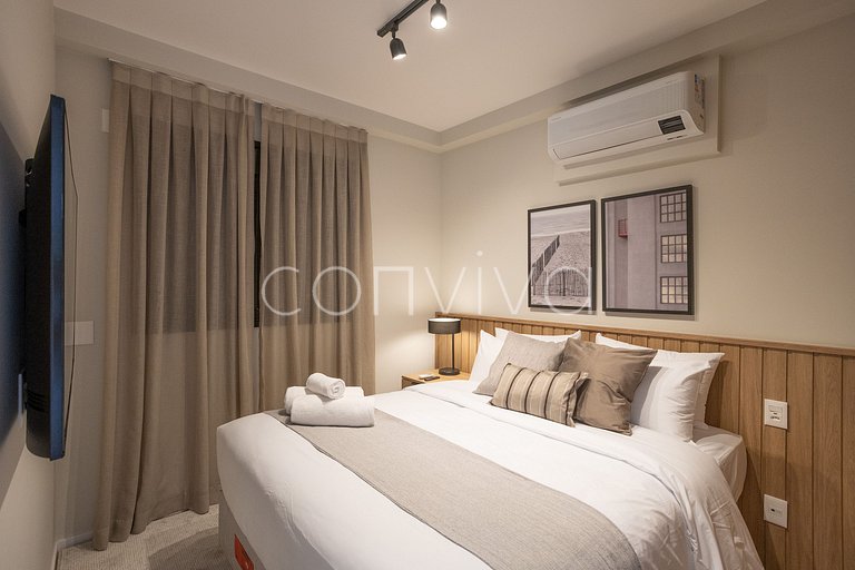 FEP184 Vista incrível 18º andar | Pinheiros | 48m²
