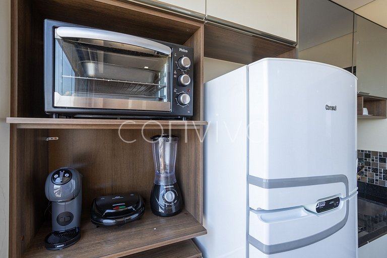 VNBR1507 30m² c/varanda no Bom Retiro p/4 hóspedes