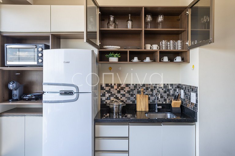 VNBR1507 30m² c/varanda no Bom Retiro p/4 hóspedes