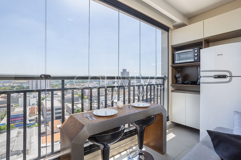 VNBR1507 30m² c/varanda no Bom Retiro p/4 hóspedes