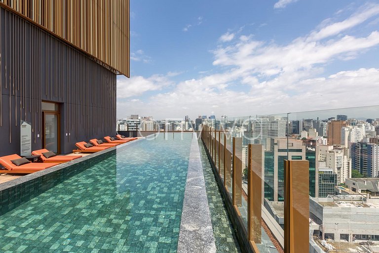 DOU1008 Vila Nova Conceição | Wifi | Piscina & Gym