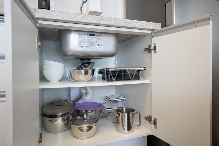 WM031 Apt c/ AC, cozinha equipada e Wi‑Fi | Moema