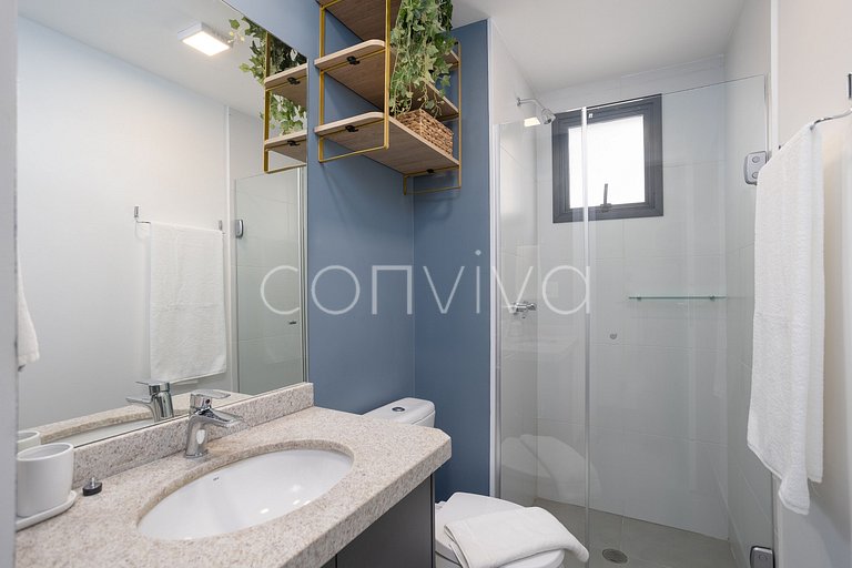 WM031 Apt c/ AC, cozinha equipada e Wi‑Fi | Moema