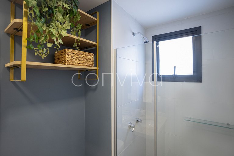 WM031 Apt c/ AC, cozinha equipada e Wi‑Fi | Moema