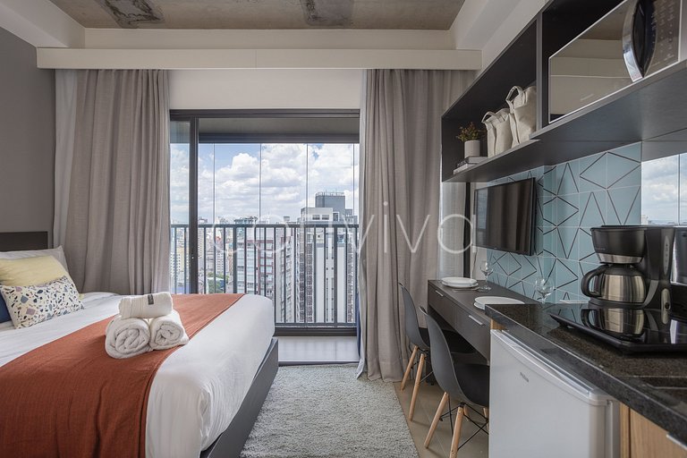 VNU2210 Estudio completo cerca de la Av. Paulista