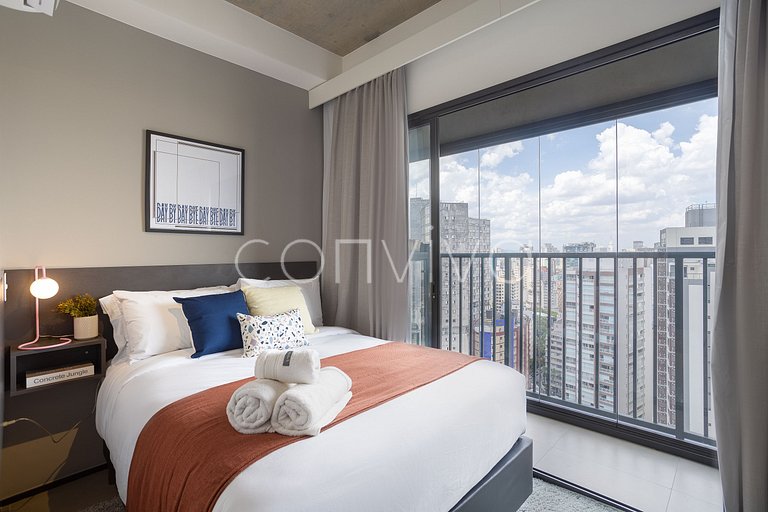 VNU2210 Estudio completo cerca de la Av. Paulista