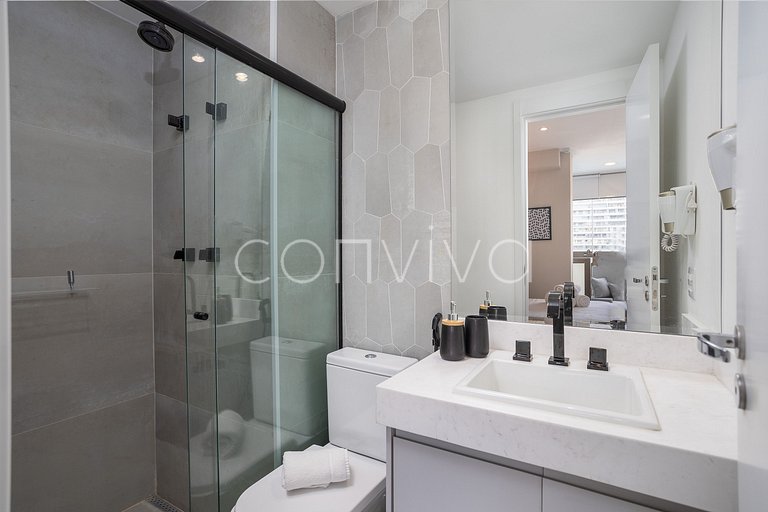 DOU1008 Itaim Bibi | Wifi | Piscina & Academia