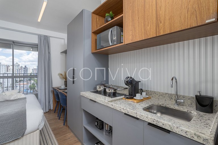 MY136 Studio with a balcony in Moema
