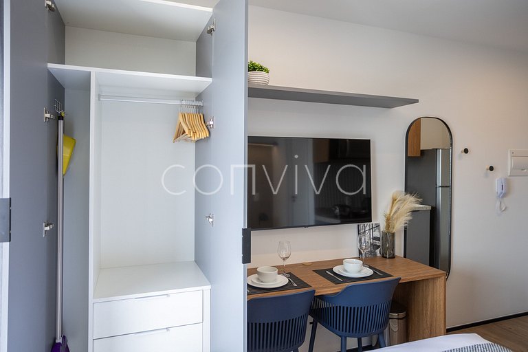 MY154 Studio 450m from Ibirapuera Shopping Mall