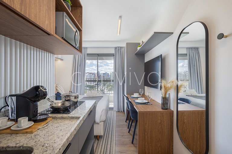 MY154 Studio 450m from Ibirapuera Shopping Mall