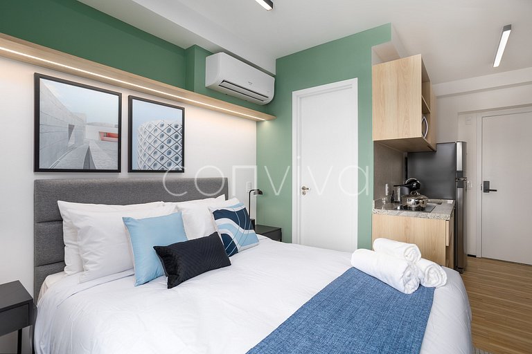 MY101 New, modern and comfortable studio in Moema