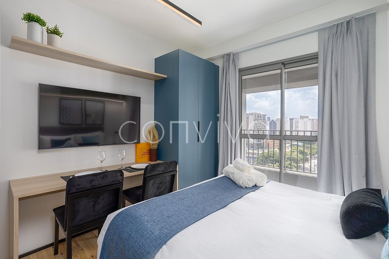 MY101 New, modern and comfortable studio in Moema