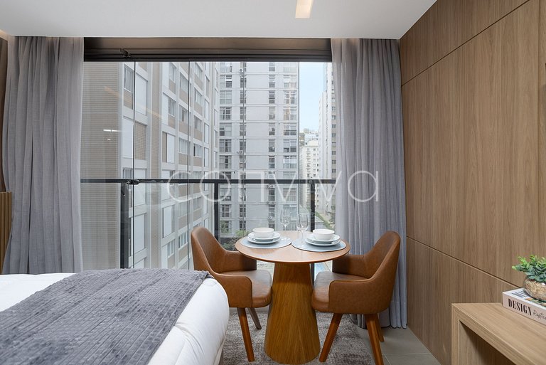 HIT033 Studio no Itaim Bibi próx ao Ibirapuera