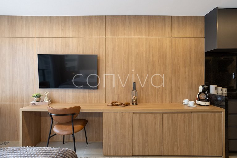 HIT033 Studio no Itaim Bibi próx ao Ibirapuera