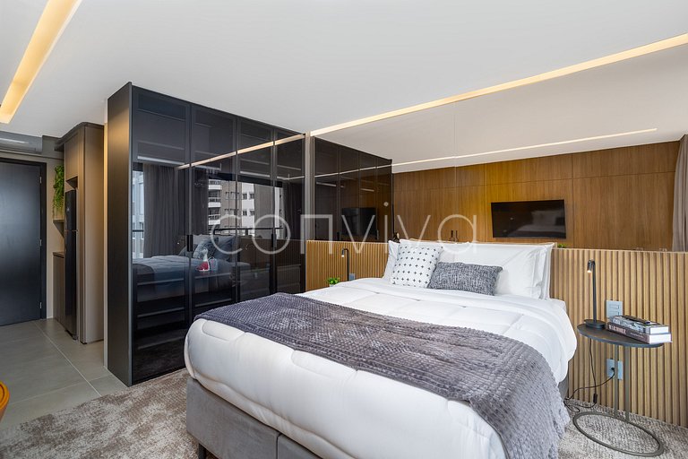 HIT033 Studio no Itaim Bibi próx ao Ibirapuera