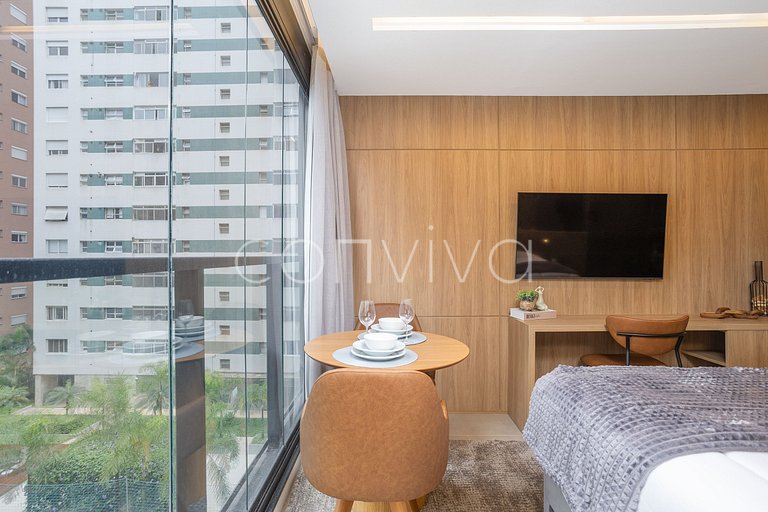 HIT033 Studio no Itaim Bibi próx ao Ibirapuera