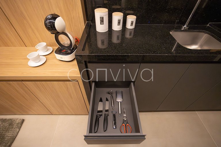 HIT033 Studio no Itaim Bibi próx ao Ibirapuera