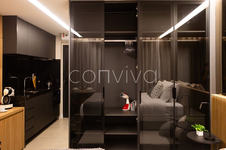 HIT033 Studio no Itaim Bibi próx ao Ibirapuera