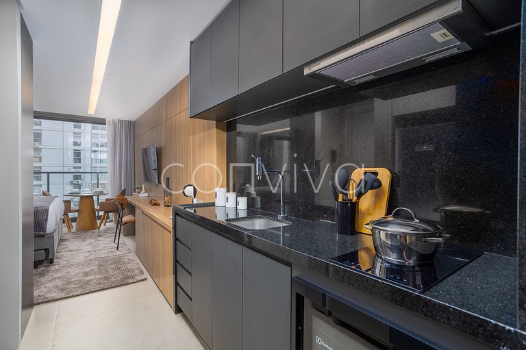 HIT033 Studio no Itaim Bibi próx ao Ibirapuera