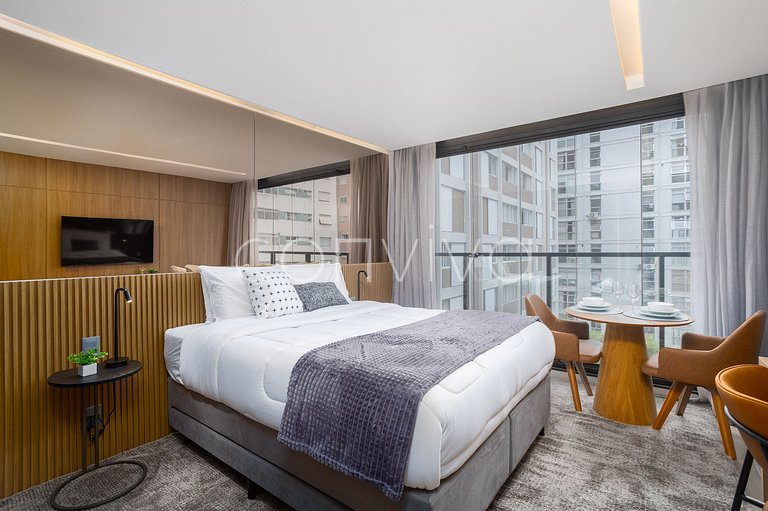 HIT033 Studio no Itaim Bibi próx ao Ibirapuera