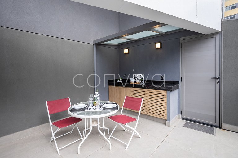 VNOF0413 Garden na Oscar Freire | Piscina + Wifi