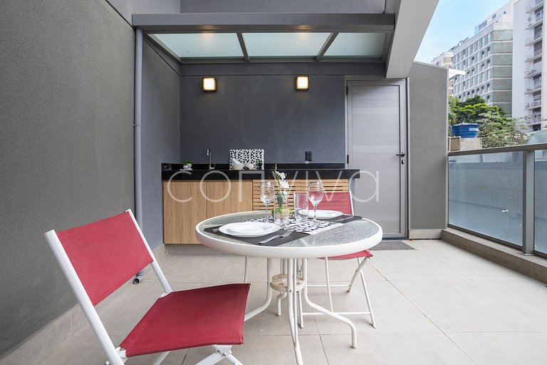 VNOF0413 Garden na Oscar Freire | Piscina + Wifi