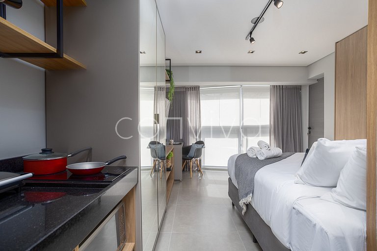 VNOF0413 Garden na Oscar Freire | Piscina + Wifi