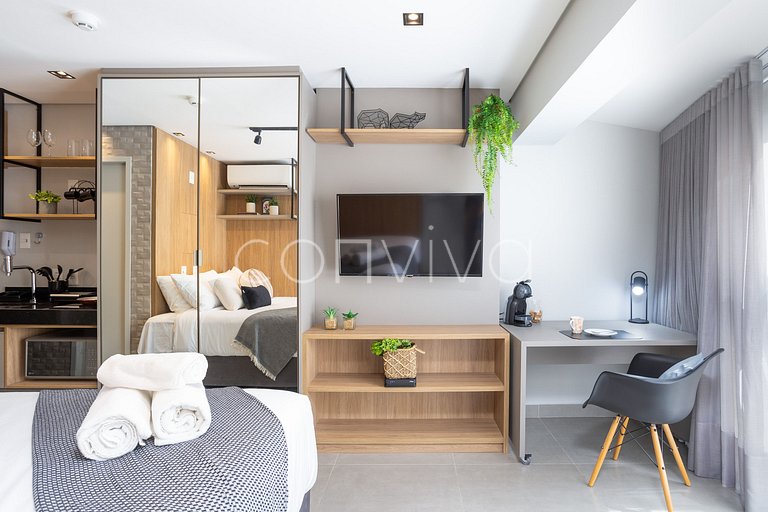 VNOF0413 Garden na Oscar Freire | Piscina + Wifi