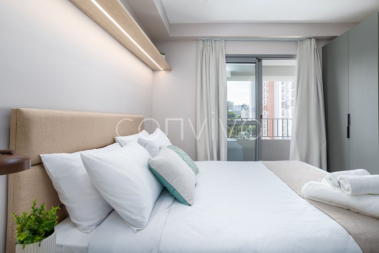 MY035 Amazing space with queen bed in Moema